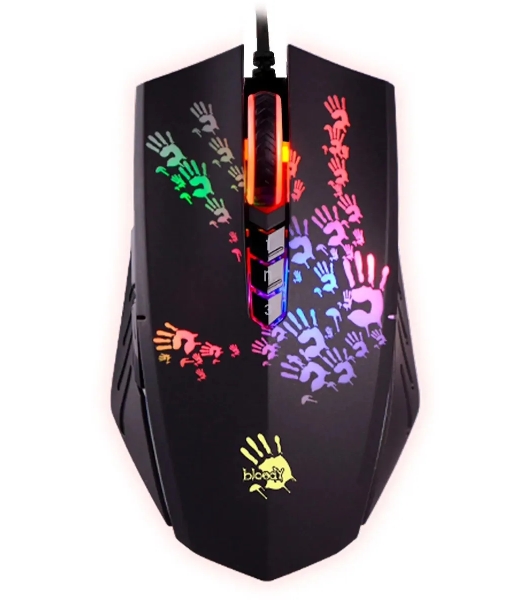 Мышь проводная A4Tech Bloody A60A черный, 6200 dpi, USB Type-A, кнопки - 8