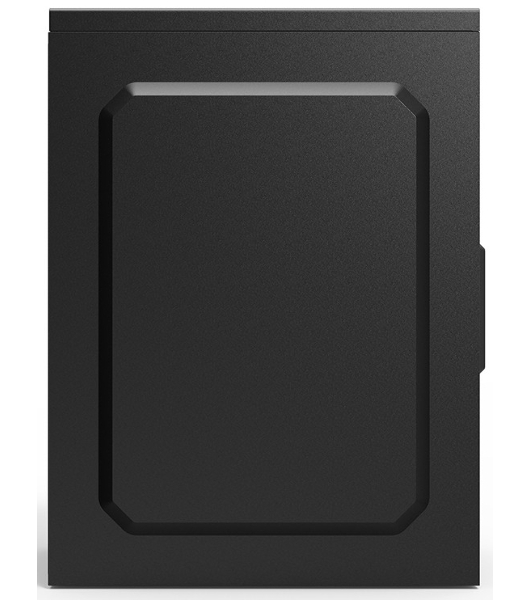 Компьютерный корпус CBR PCC-MATX-MX08-WPSU mATX Minitower MX08, без БП, 2*USB 2.0, HD Audio+Mic, черный