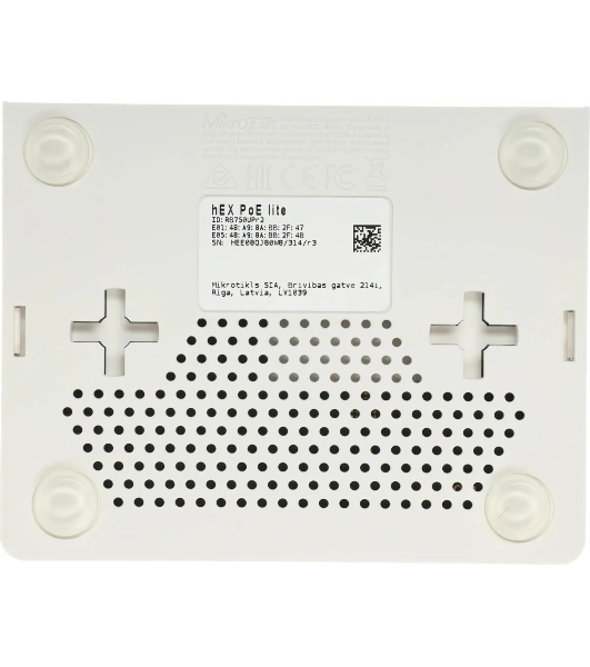 Маршрутизатор MikroTik RB750UPr2 hEX PoE lite 5x Ethernet, раздача PoE, 650 МГц ЦП, 64 МБ 5-портовый 100-Мбитный маршрутизатор с поддержкой PoE на 4-х портах