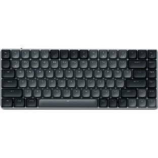 Клавиатура Satechi SM1 Slim Dark гибридная, USB Type-A, Bluetooth, радиоканал, чёрный