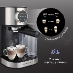 Кофеварка рожковая Zigmund & Shtain ZCM-890 черный/стальной, исп. кофе - молотый, 1.2 л, 1600 Вт, 15 бар, фото5