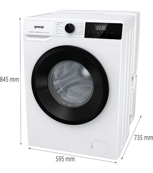 Стиральная машина Gorenje W1NHPI60SCSIRV белый загр. фронтальная макс.: 6 кг 1400об/мин класс: А (Бак в комплекте)