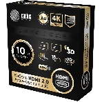 Кабель аудио-видео Cactus CS-HDMI-AOC-2-20 HDMI (m)/HDMI (m) 20м. позолоч.конт. черный, фото2