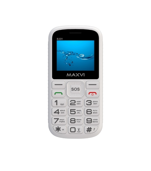 Мобильный телефон Maxvi B201 белый