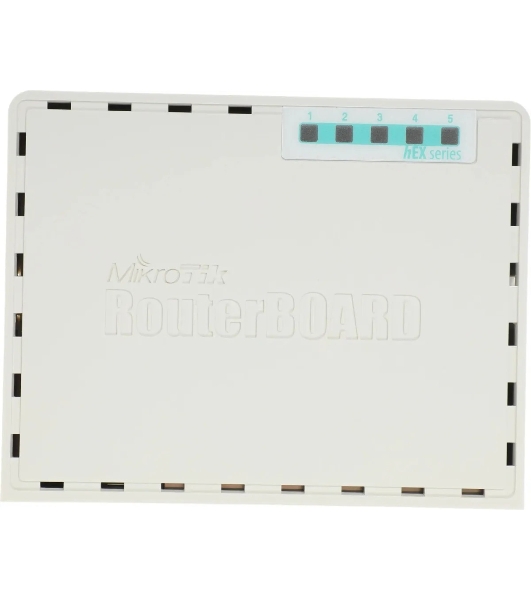 Маршрутизатор MikroTik RB750UPr2 hEX PoE lite 5x Ethernet, раздача PoE, 650 МГц ЦП, 64 МБ 5-портовый 100-Мбитный маршрутизатор с поддержкой PoE на 4-х портах