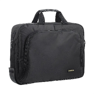 Сумка для ноутбука ExeGate EX264611RUS Office F1596 Black, черная, полиэстер, для ноутбуков до 15.6'