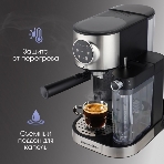 Кофеварка рожковая Zigmund & Shtain ZCM-890 черный/стальной, исп. кофе - молотый, 1.2 л, 1600 Вт, 15 бар, фото6