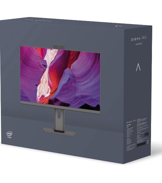 Моноблок Digma Pro Unity DM23P5-ADXW03, 23.8' 1920x1080 Full HD i5 12400 (2.5) 16Gb SSD512Gb UHDG CR Windows 11 Professional GbitEth WiFi BT 90W клавиатура мышь Cam, серый/черный
