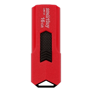 Флешка USB Smartbuy STREAM Red (SB16GbST-R3), 16Gb, USB 3.0, R/W 75/30, красный/черный