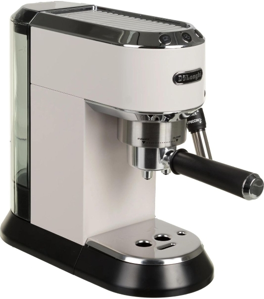 Кофеварка эспрессо DeLonghi EC685.W белый, исп. кофе - молотый/чалды, 1.1 л, 1350 Вт, 15 бар