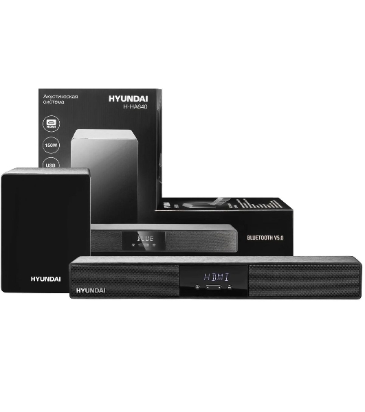 Микросистема Hyundai H-HA640 черный 150Вт FM USB BT SD/MMC/MS