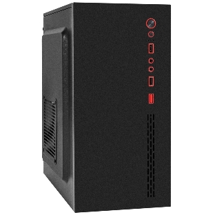 Компьютерный корпус Miditower ExeGate AA-443U-UNS450 (ATX, БП UNS450 с вент. 12см, 2хUSB+1хUSB 3.0+HD Audio, черный)