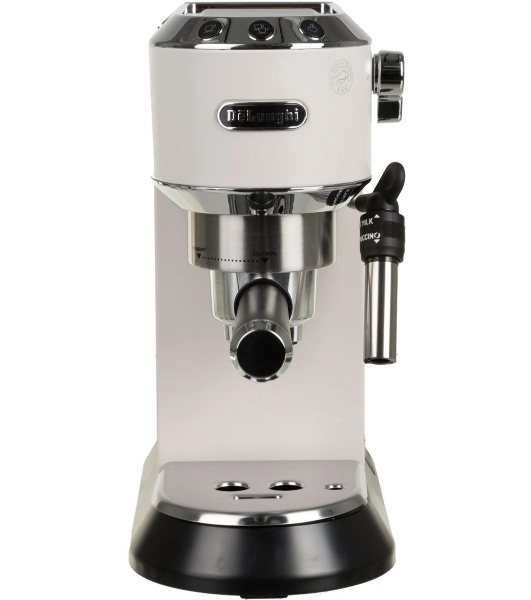 Кофеварка эспрессо DeLonghi EC685.W белый, исп. кофе - молотый/чалды, 1.1 л, 1350 Вт, 15 бар