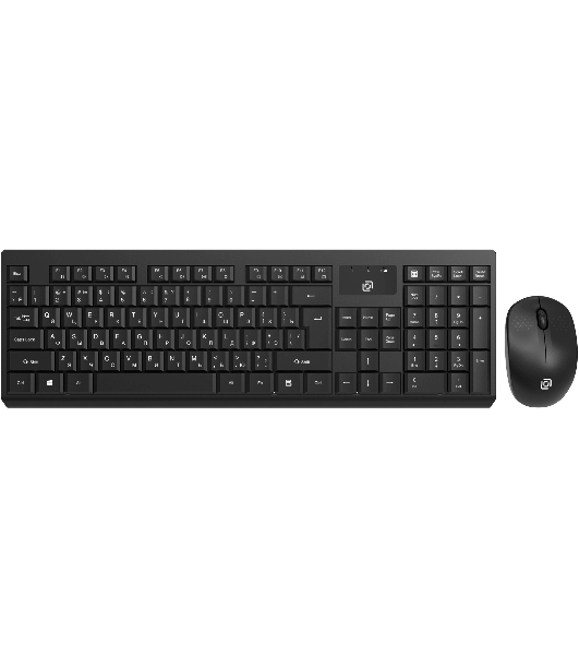 Комплект клавиатура+мышь Oklick S269W беспроводной, USB, 1600 DPI, чёрный