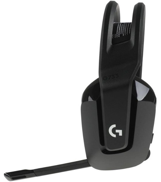 Гарнитура Logitech G733 чёрный, беспроводная, 2.4 ГГц, до 29 ч, LIGHTSYNC RGB