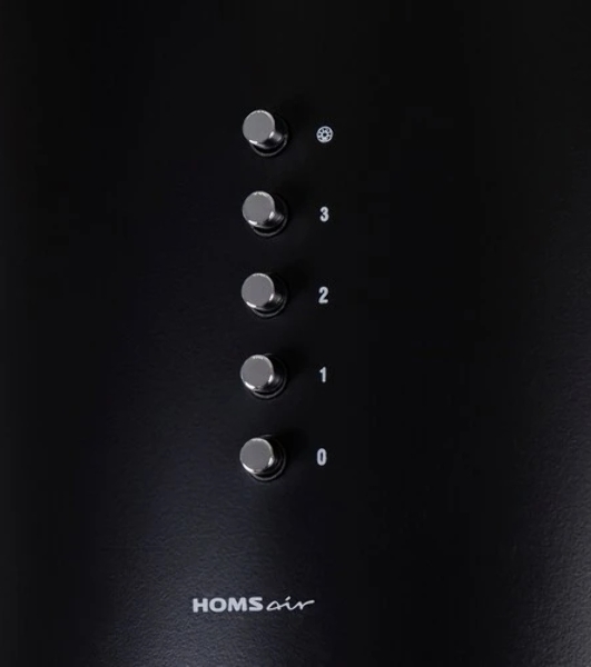 Вытяжка островная HOMSair FLY 1000SD 39 черный, 38 см, 1000 куб. м/ч, 52 дБ