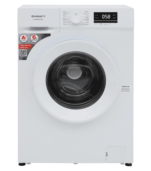 Стиральная машина Kraft KF-MBDS6108W белый, загрузка фронтальная 6 кг, 1000 об/мин, класс: А+++