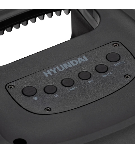 Минисистема Hyundai H-MC1230 черный 40Вт FM USB BT micro SD