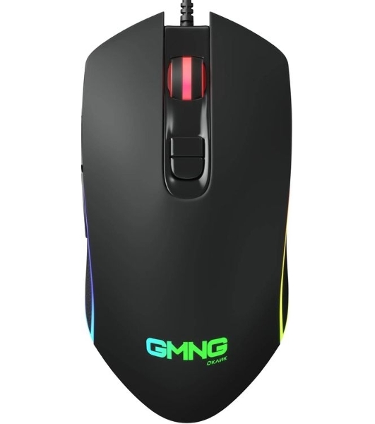 Мышь проводная GMNG 730GM черный, 12000 dpi, USB, кнопки - 7