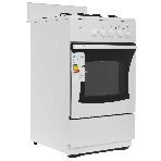 Плита комбинированная Flama RK 2201 W белый, конфорок 2 газовых и 2 электрических, духовка 50 л, 50 см x 85 см x 54 см, фото2
