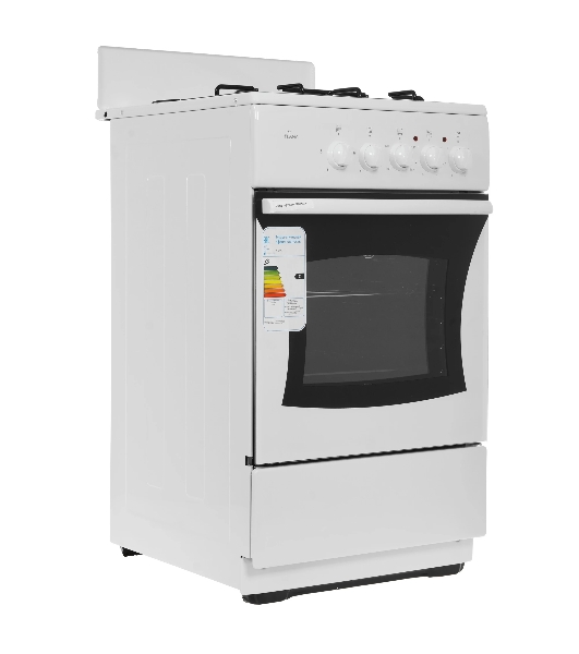 Плита комбинированная Flama RK 2201 W белый, конфорок 2 газовых и 2 электрических, духовка 50 л, 50 см x 85 см x 54 см