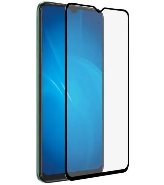 Защитное стекло для экрана DF tColor-04 для Tecno Spark 7 2.5D, 1 шт, черный df tcolor-04 (black)