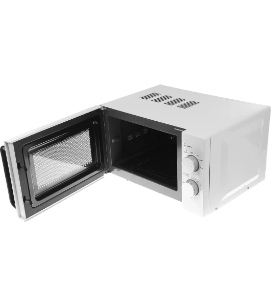Микроволновая печь Galanz MOS-2401FMW белый, 20 л, 800 Вт, переключатели - поворотный механизм