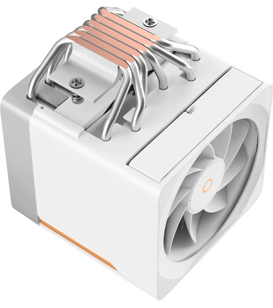 Кулер для процессора Ocypus Delta A62 EX WH Digital, 2x120мм ARGB FAN, Top Display Panel, 6 HEAT PIPES, 4-PIN PWM, 600-1800 RPM, 31DBA, HYDRO BEARING, LGA115X/1200/1700/18XX, AM4/AM5