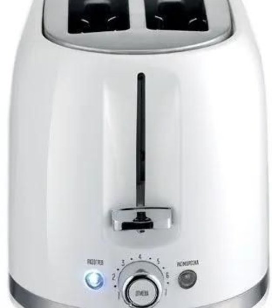 Тостер Centek CT-1432 белый, 850 Вт, 2 слота