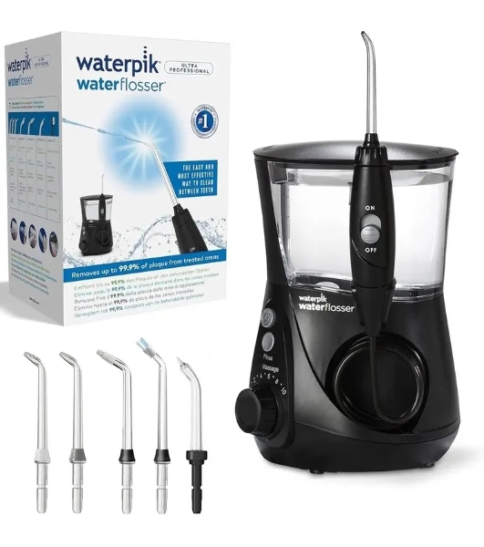 Ирригатор Waterpik WP-662 черный, от сети, 650 мл, 10 режимов