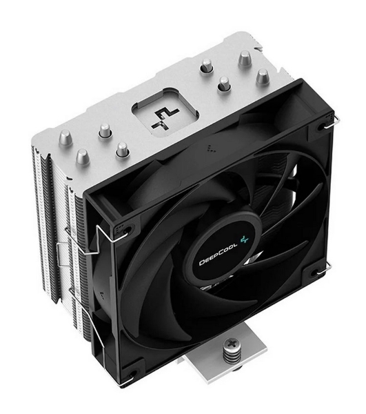 Кулер для процессора DEEPCOOL AG400 черный, 120 мм, алюминий/медь, 2000 об/мин, 31.6 дБ, 4 pin, 220 Вт, 150 мм