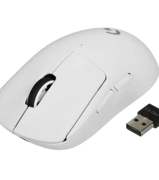 Мышь беспроводная Logitech G PRO X SUPERLIGHT 2 белый, 32000 dpi, радиоканал, USB, кнопки - 5