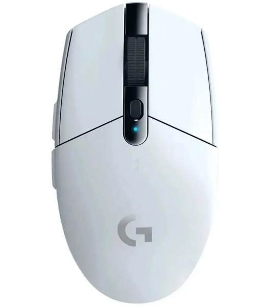 Мышь беспроводная Logitech G304 Lightspeed белый, 12000 dpi, радиоканал, USB, кнопки - 6