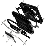 Кулер для процессора ID-COOLING IS-23i черный LGA1851/1700/1200/115X низкопрофильный высота 23мм (48шт/кор, TDP 45W, PWM, 2 тепл.трубки, медная база, FAN 80мм) BOX, фото4