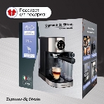 Кофеварка рожковая Zigmund & Shtain ZCM-890 черный/стальной, исп. кофе - молотый, 1.2 л, 1600 Вт, 15 бар, фото10
