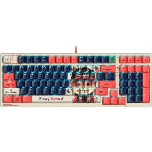 Клавиатура проводная A4Tech Bloody AT98 Proxy Boom USB бежевый/красный