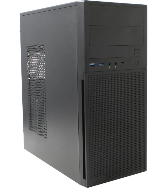 Компьютерный корпус MidiTower Powerman DA815BK черный PMP-500ATX-F 2*USB 3.0 ATX