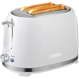 Тостер Centek CT-1432 белый, 850 Вт, 2 слота