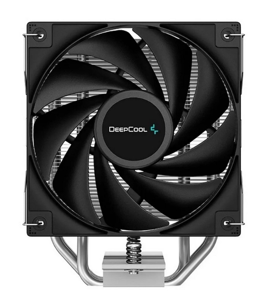 Кулер для процессора DEEPCOOL AG400 черный, 120 мм, алюминий/медь, 2000 об/мин, 31.6 дБ, 4 pin, 220 Вт, 150 мм
