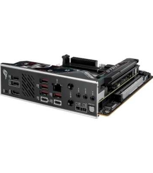 Материнская плата ASUS ROG STRIX B850-I GAMING WIFI, AM5, AMD B850, 2xDDR5, 2xM.2, 2xSATA, PCIe 4.0 x16, 1xHDMI, 1xUSB Type-C, 1x2.5Gb LAN, Wi-Fi 7, Bluetooth 5.4, 5xUSB-A 10Gbps, 1xUSB-C 20Gbps, 2xUSB-A 2.0, 3x3.5 мм, S/PDIF, 7.1, Mini-ITX
