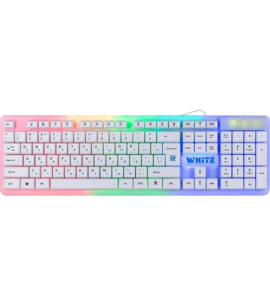 Клавиатура проводная Defender GK-172, USB, белый