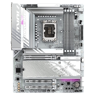 Материнская плата Gigabyte B860 AORUS ELITE WIFI7 ICE, LGA 1851, Intel B860, 4xDDR5, 4xSATA, 3xM.2, 1xPCIe 5.0 x16, 2xPCIe 4.0 x1, 1xHDMI, 2xDP, 1x 2.5Gb LAN, 6xUSB-A 3.2, 1xUSB-C 3.2, 4xUSB-A 2.0, 2x3.5 мм, 7.1, ATX