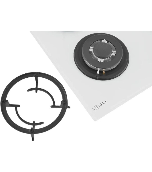 Варочная панель газ ZUGEL ZGH603W, белая