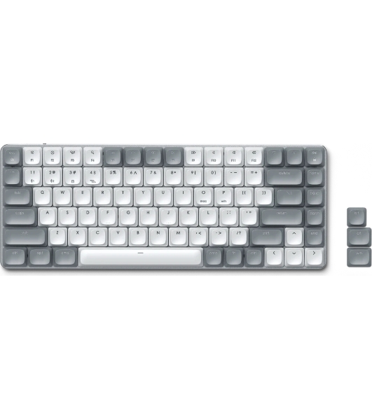 Клавиатура Satechi SM1 Slim Light гибридная, USB Type-A, Bluetooth, радиоканал, белый