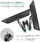 Кронштейн ONKRON G160 для монитора 13'-32' настольный, черный, фото6