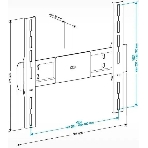 Кронштейн для телевизора Holder LCD-F4611 черный, 32'-65' макс. 40 кг, настенный, фиксированный, фото2