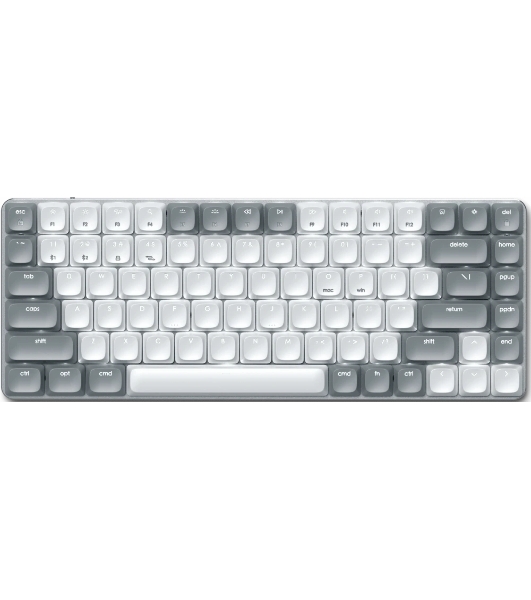 Клавиатура Satechi SM1 Slim Light гибридная, USB Type-A, Bluetooth, радиоканал, белый