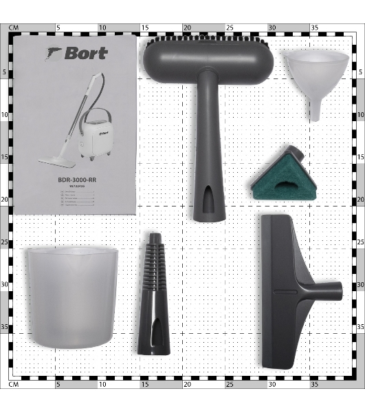 Пароочиститель Bort BDR-3000-RR (93722425)Мощность 1650 Вт; Макс давление 4 бар; Постоянная подача пара 45 г/мин; Температура пара 143 °С; Емкость бачка 1200 мл; Время нагревания 480 с; Время непрерывной работы 45 мин; Регулировка мощности пара; Длина шланга 1,8 м; Длина шнура питания 5 м; Размер 300x280x180 мм; Напряжение 220 В; Частота тока 50 Гц; Вес изделия 3,8 кг; Объем бойлера 1,2 л; Пароочиститель; Конструкция Напольный; Материал Корпуса Пластик;;;; Защита от перегрева;;; Вес брутто=5,9 (Вес нетто=5,9) кг; 69 x 25 x 33; набор аксессуаров 10 шт; гарантия 2 г
