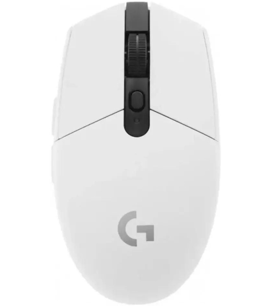 Мышь беспроводная Logitech G304 Lightspeed белый, 12000 dpi, радиоканал, USB, кнопки - 6
