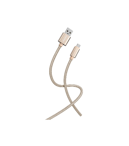 Кабель Smartbuy (iK-12-S02g) S02 MicroUSB золотистый, 3 А, 1 м